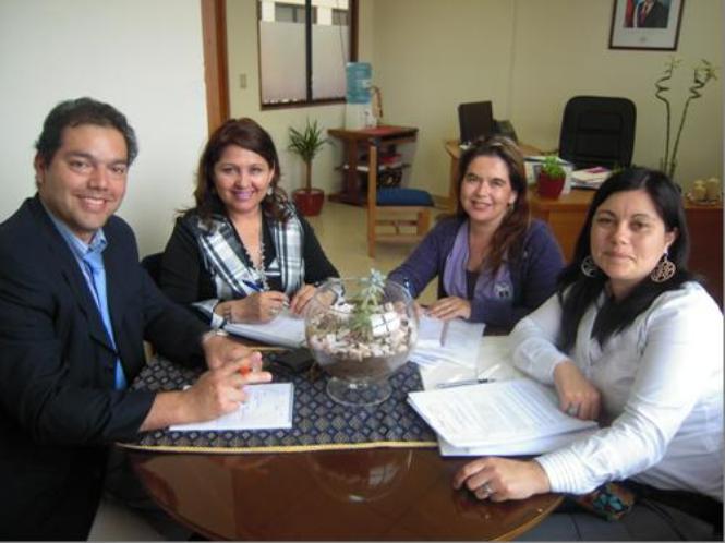 Director Regional SENADIS Tarapacá, encargada de Educación Secretaría Ministerial de Educación; la presidenta y secretaria de la Mesa de Educación Básica-Media Inclusiva.