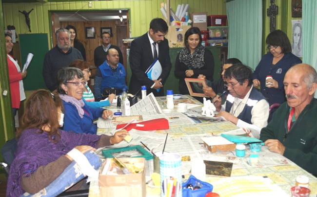 Director Nacional visitó el taller laboral que realiza la Fundación Esperanza Nuestra.