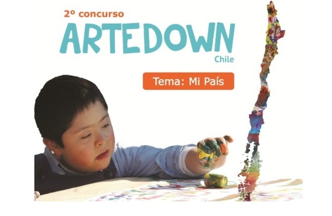 Afiche del concurso Arte Down. 