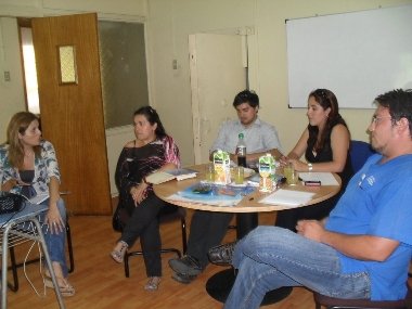 La Coordinadora del Senadis junto a los profesionales de la Casa de la Discapacidad de Antofagasta.