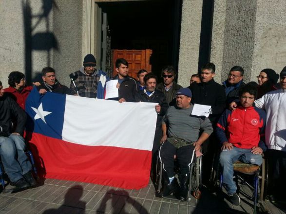 Personas con discapacidad deponen la huelga de hambre en Concepción.