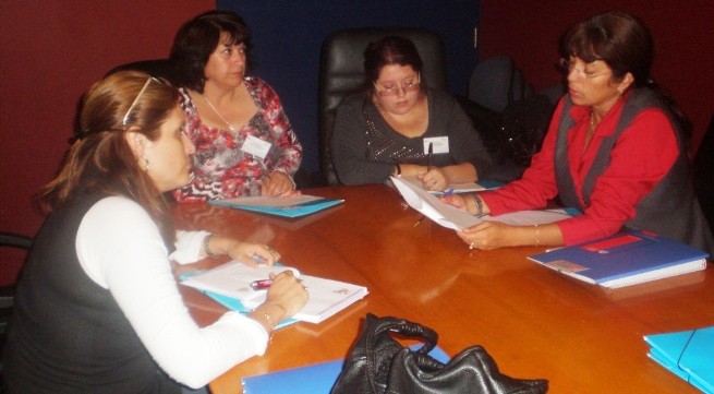 Grupo de trabajo que participa en el curso de capacitación realizado en Antofagasta.