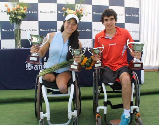 ganadores del Chilean Open de Tenis en Silla de Ruedas 2013 