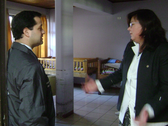 Director Regional de O\'Higgins visito las dependencias del Pequeño Cottolengo donde se encuentra Susana.