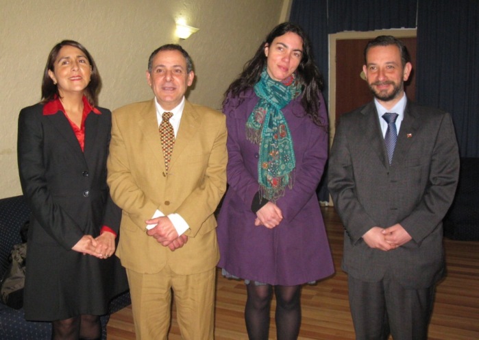  Directora Regional Senadis junto a Claudia Hurtado, Directora Regional Sernam, Rodolfo Zaror, Director Regional de Sence y Alejandro Reyes, Gobernador Provincial de Concepción
