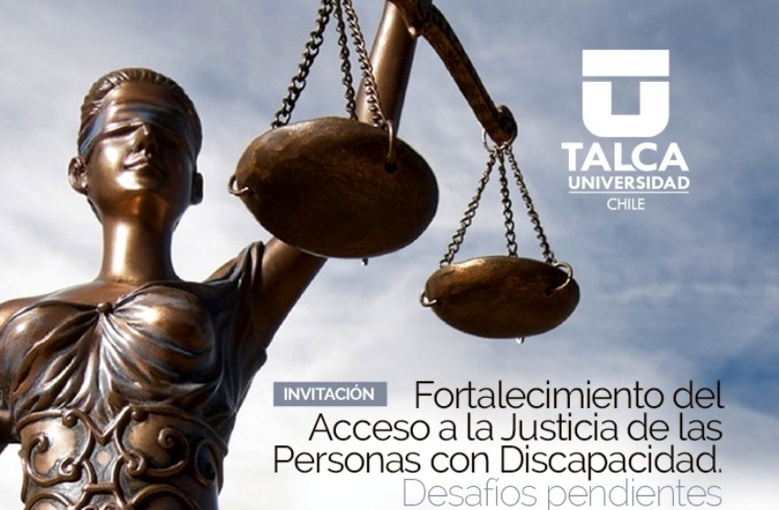 Imagen del afiche de difusion del seminario sobre el fortalecimiento del acceso a la justicia.