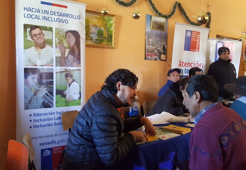 Dirección Regional de SENADIS Arica participa en Gobierno Presente y Diálogo Ciudadano en la localidad de Guallatire