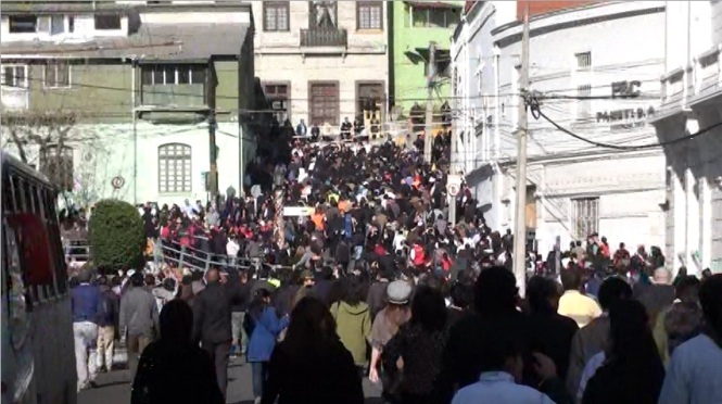 Simulacro de terremoto y tsunami realizado en Valparaíso el 28 de mayo de 2012