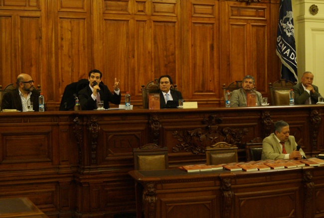 Director Nacional durante su intervención en la presentación del libro. 