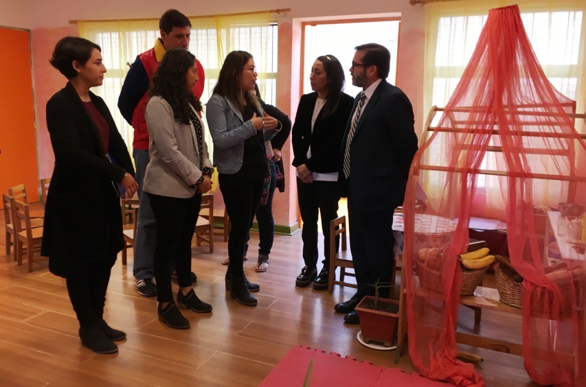 Director Nacional y Seremi de Desarrollo Social visitan jardín infantil Mundo Feliz 