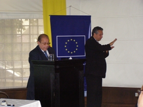 Roberto Cerri, Secretario Ejecutivo del Fonadis en la apertura de la jornada