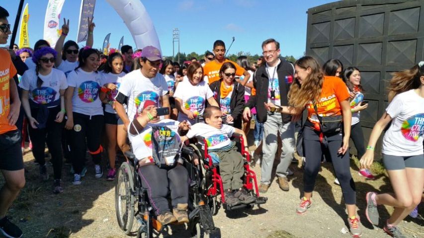 SENADIS patrocina primera corrida por la Inclusión “The Color Run” en Puerto Varas