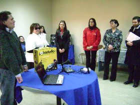 La Subsecretaria de Planificación, Soledad Arellano, visitó audioteca financiada por Senadis en Magallanes.