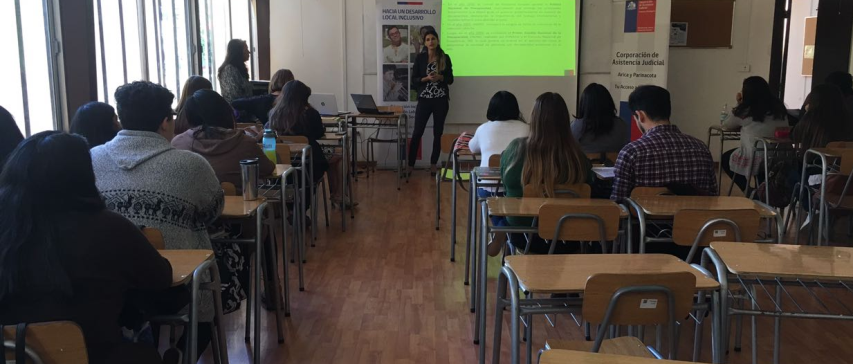 En Arica se realiza capacitación de la Discapacidad en Chile y Ley N°20.422 a estudiantes de CFT de la Universidad de Tarapacá