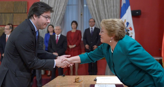 Presidenta Bachelet nombra a Marcos Barraza como nuevo ministro de Desarrollo Social