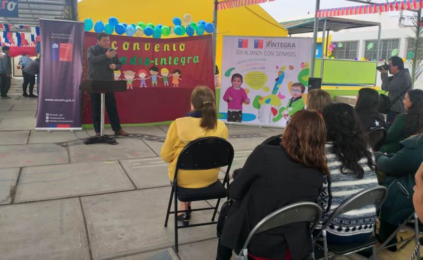 En Arica se realiza lanzamiento de convenio SENADIS y Fundación Integra