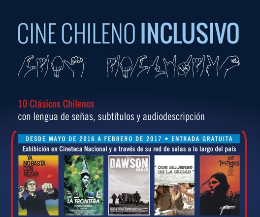 Afiche de difusión Cine Chileno Inclusivo