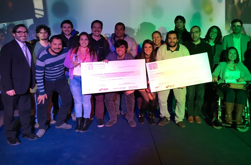 SENADIS premia a los dos ganadores del desafío abierto de INSPIRA