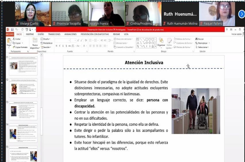 Senadis Antofagasta participa en jornada sobre derecho de mujeres con discapacidad y atención inclusiva