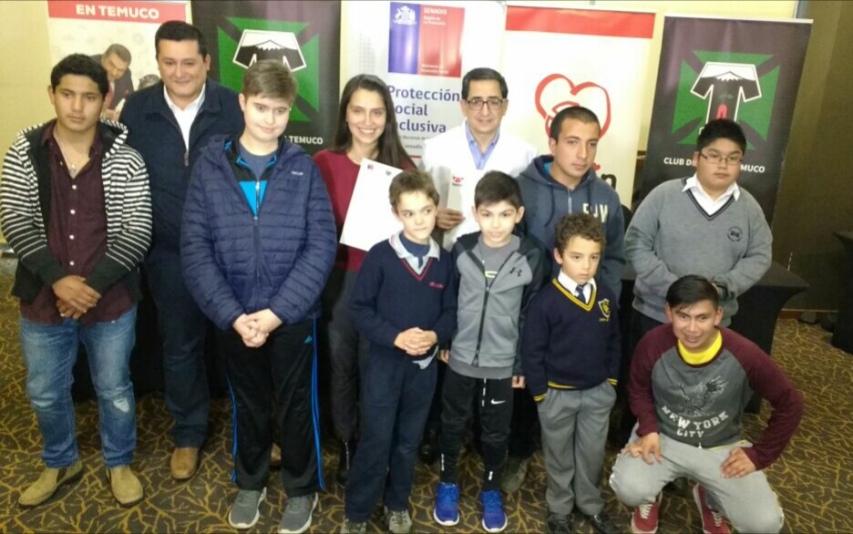 En La Araucanía Senadis firma convenio que promueve el deporte inclusivo.
