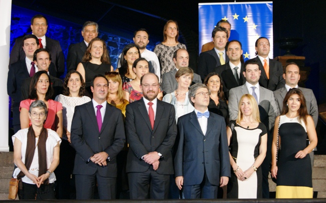 Canciller Moreno junto a representantes de la UE, AGCI y ejecutores de los proyectos