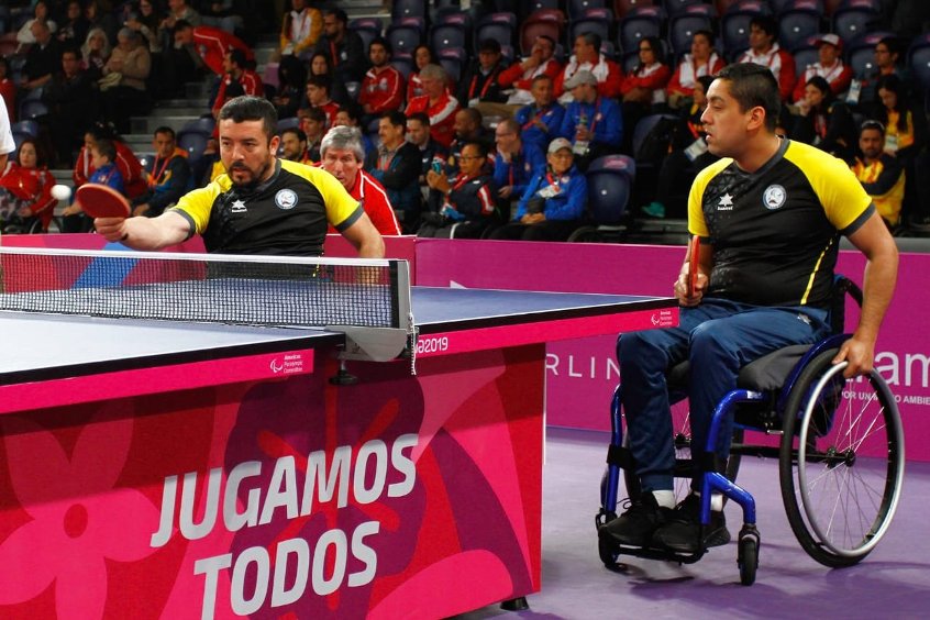 Dupla chilena de tenis de mesa compuesta por  Cristian González y Maximiliano Rodríguez. 