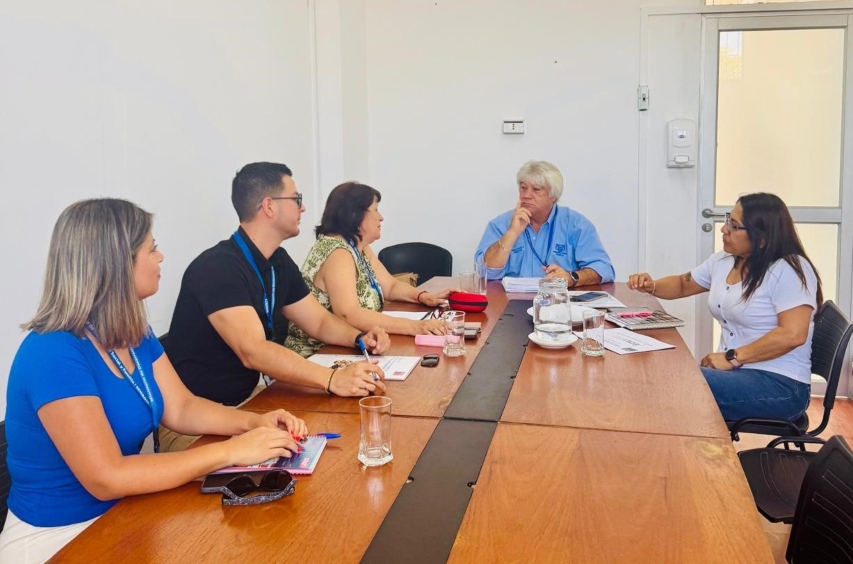 Representantes del Equipo SENADIS y del municipio de Arica que participaron en la reunión.