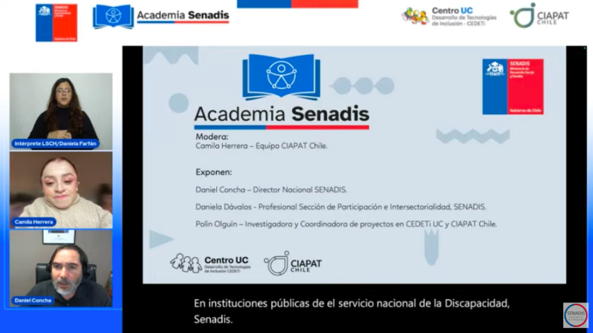 SENADIS y CEDETi UC lanzan cursos 2024 de Academia SENADIS